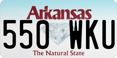 AR license plate 550WKU