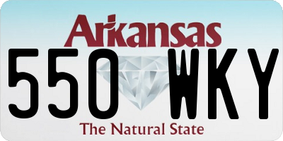 AR license plate 550WKY