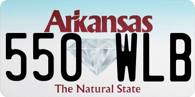 AR license plate 550WLB