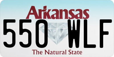 AR license plate 550WLF
