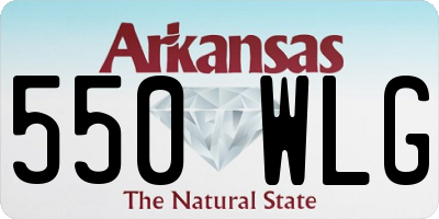 AR license plate 550WLG