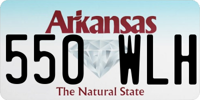 AR license plate 550WLH