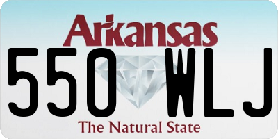AR license plate 550WLJ