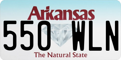 AR license plate 550WLN