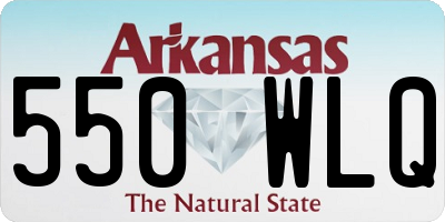 AR license plate 550WLQ