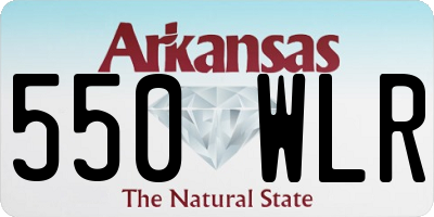 AR license plate 550WLR