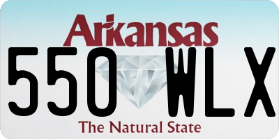 AR license plate 550WLX