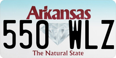 AR license plate 550WLZ