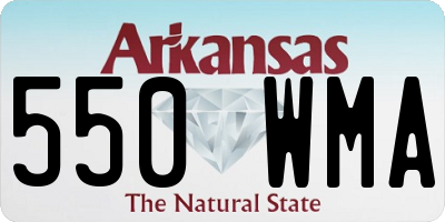 AR license plate 550WMA
