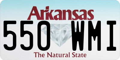 AR license plate 550WMI