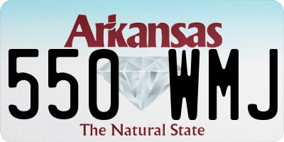 AR license plate 550WMJ