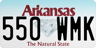 AR license plate 550WMK
