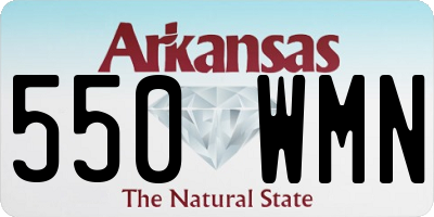 AR license plate 550WMN