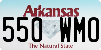 AR license plate 550WMO