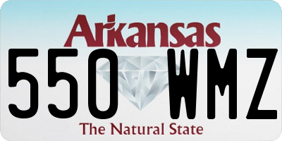 AR license plate 550WMZ