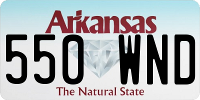 AR license plate 550WND