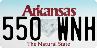 AR license plate 550WNH