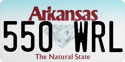 AR license plate 550WRL