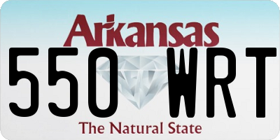 AR license plate 550WRT