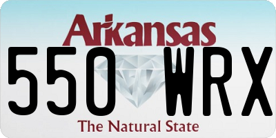 AR license plate 550WRX