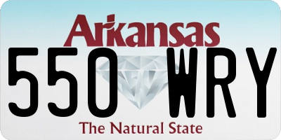 AR license plate 550WRY