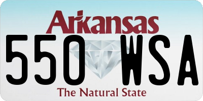 AR license plate 550WSA
