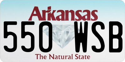 AR license plate 550WSB