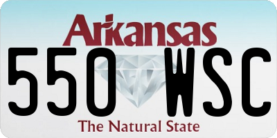 AR license plate 550WSC