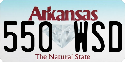 AR license plate 550WSD