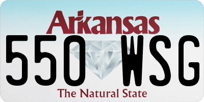 AR license plate 550WSG