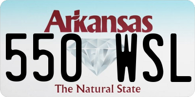 AR license plate 550WSL