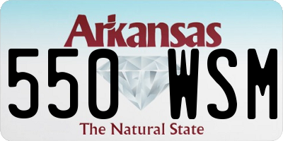 AR license plate 550WSM