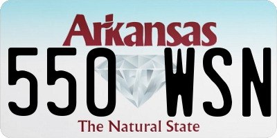 AR license plate 550WSN