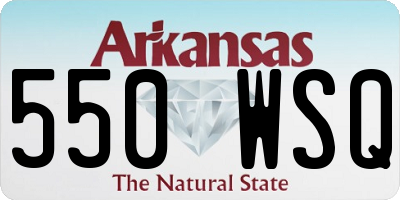 AR license plate 550WSQ