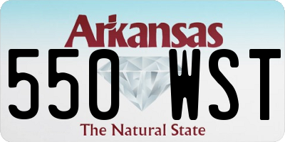 AR license plate 550WST