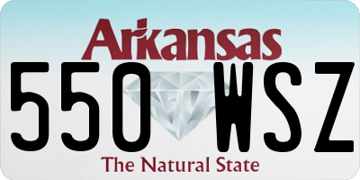 AR license plate 550WSZ