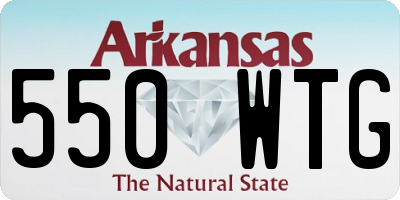 AR license plate 550WTG