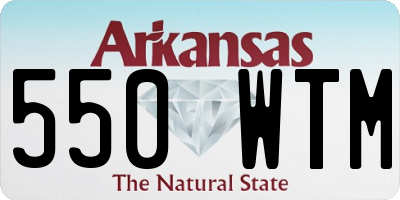 AR license plate 550WTM