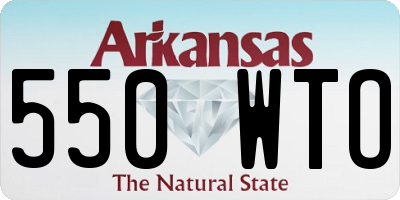 AR license plate 550WTO