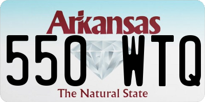AR license plate 550WTQ