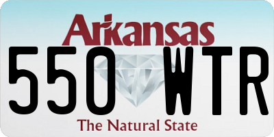AR license plate 550WTR