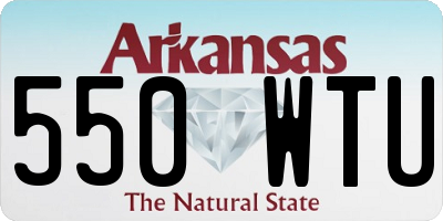 AR license plate 550WTU