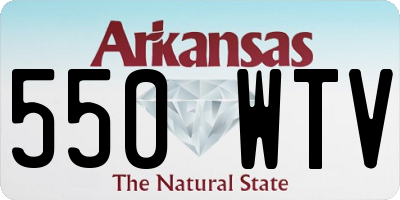 AR license plate 550WTV