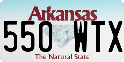 AR license plate 550WTX