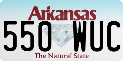 AR license plate 550WUC
