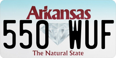 AR license plate 550WUF