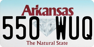 AR license plate 550WUQ