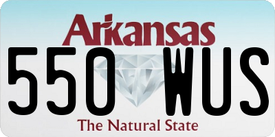 AR license plate 550WUS