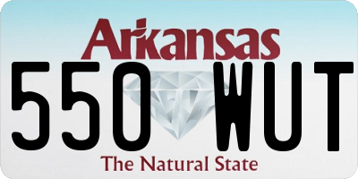 AR license plate 550WUT