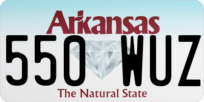 AR license plate 550WUZ